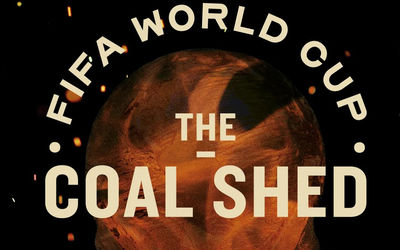 A poster for FIFA World Cup showings at The Coal Shed