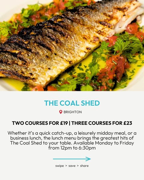 Food discounts at tHe Coal Shed this week.