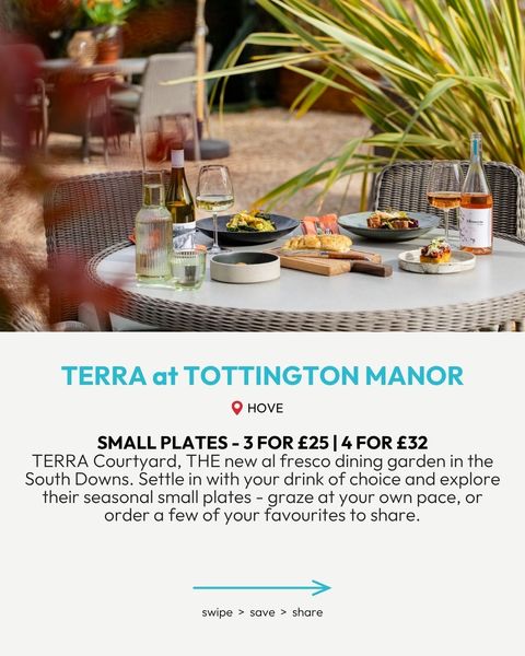 small plates food offer at Terra Restaurant in Sussex.
