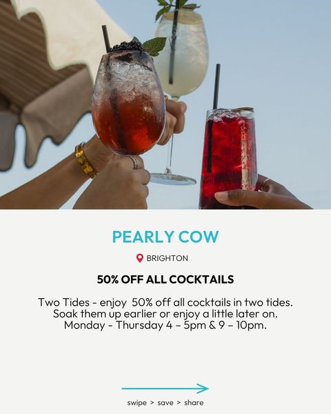 Drink deal sat Pearly Cow