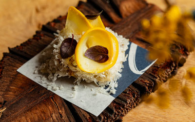 close up shot of the dish at Maré