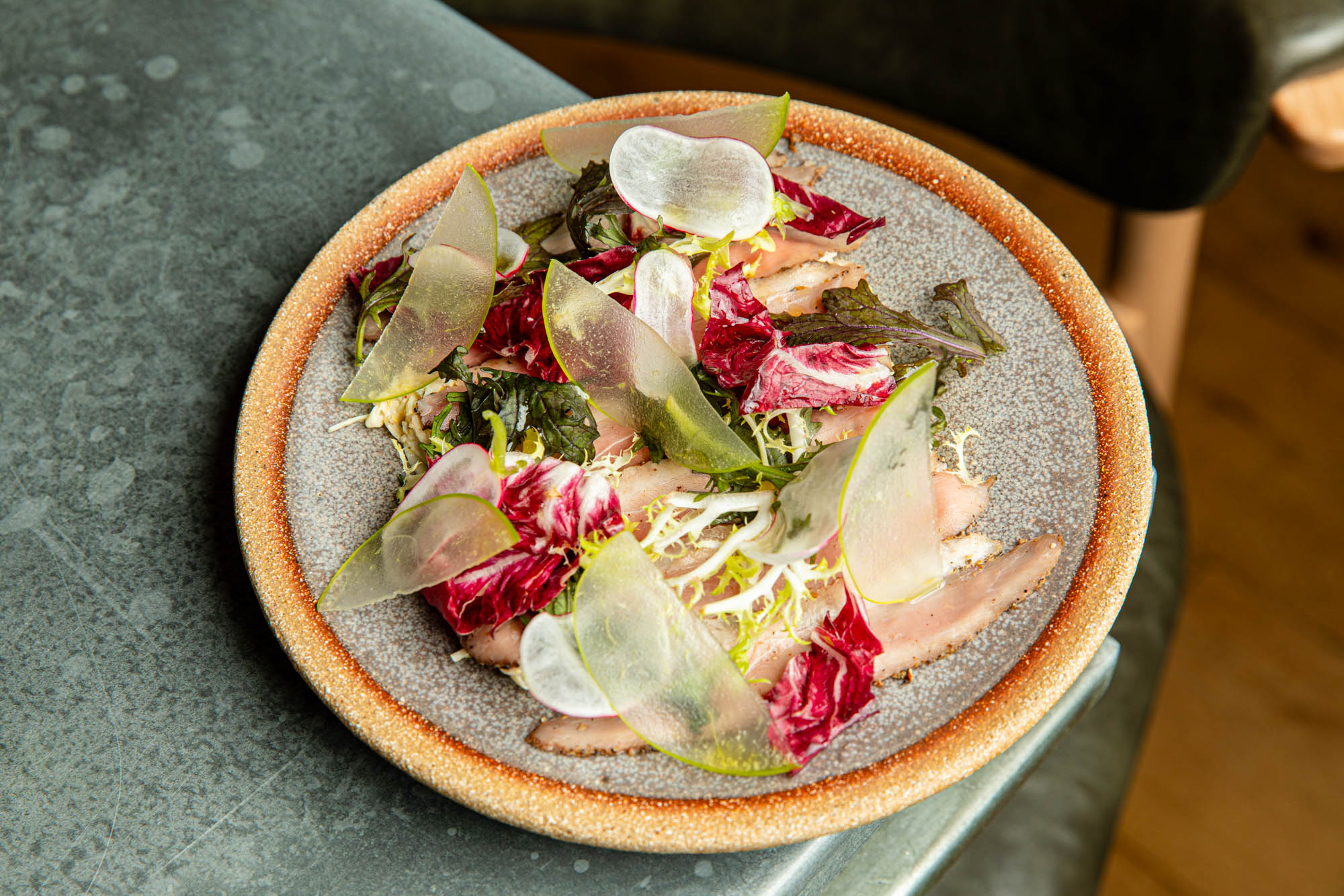over head shot of the salad dish