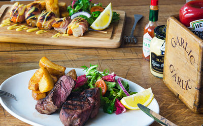Housed above the historic Tally Ho in Eastbourne's Old Town, Two Bulls Steakhouse is where to head for a proper carnivorous night out. Steak dinner