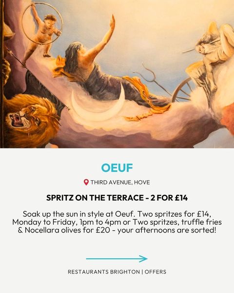 restaurant Offers in Brighton at Oeuf