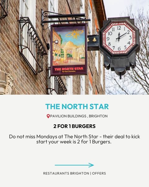 burger offer in Brighton at The North Star pub