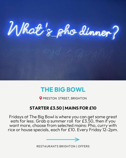 restaurant offers in Brighton
