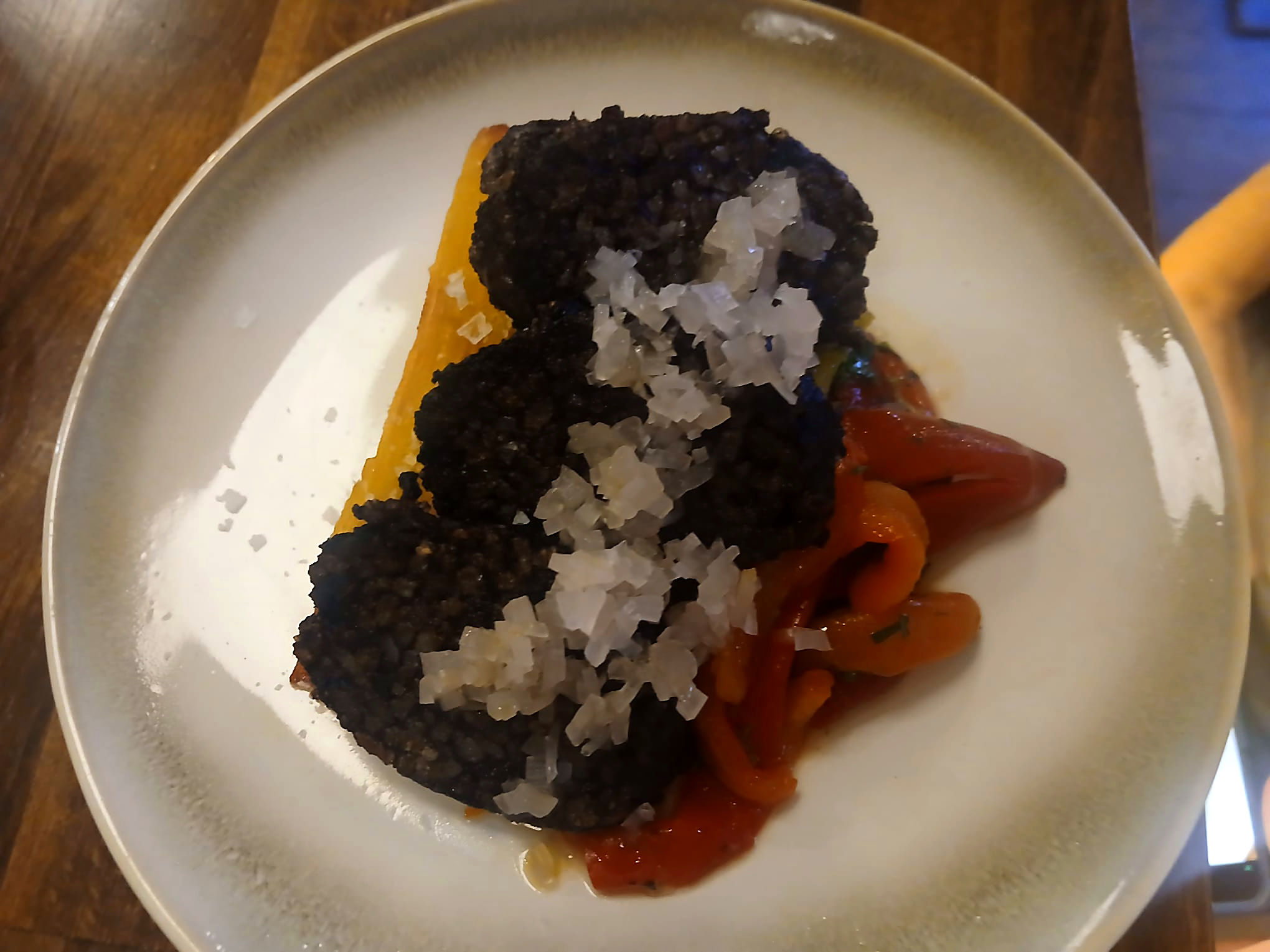 black pudding dish