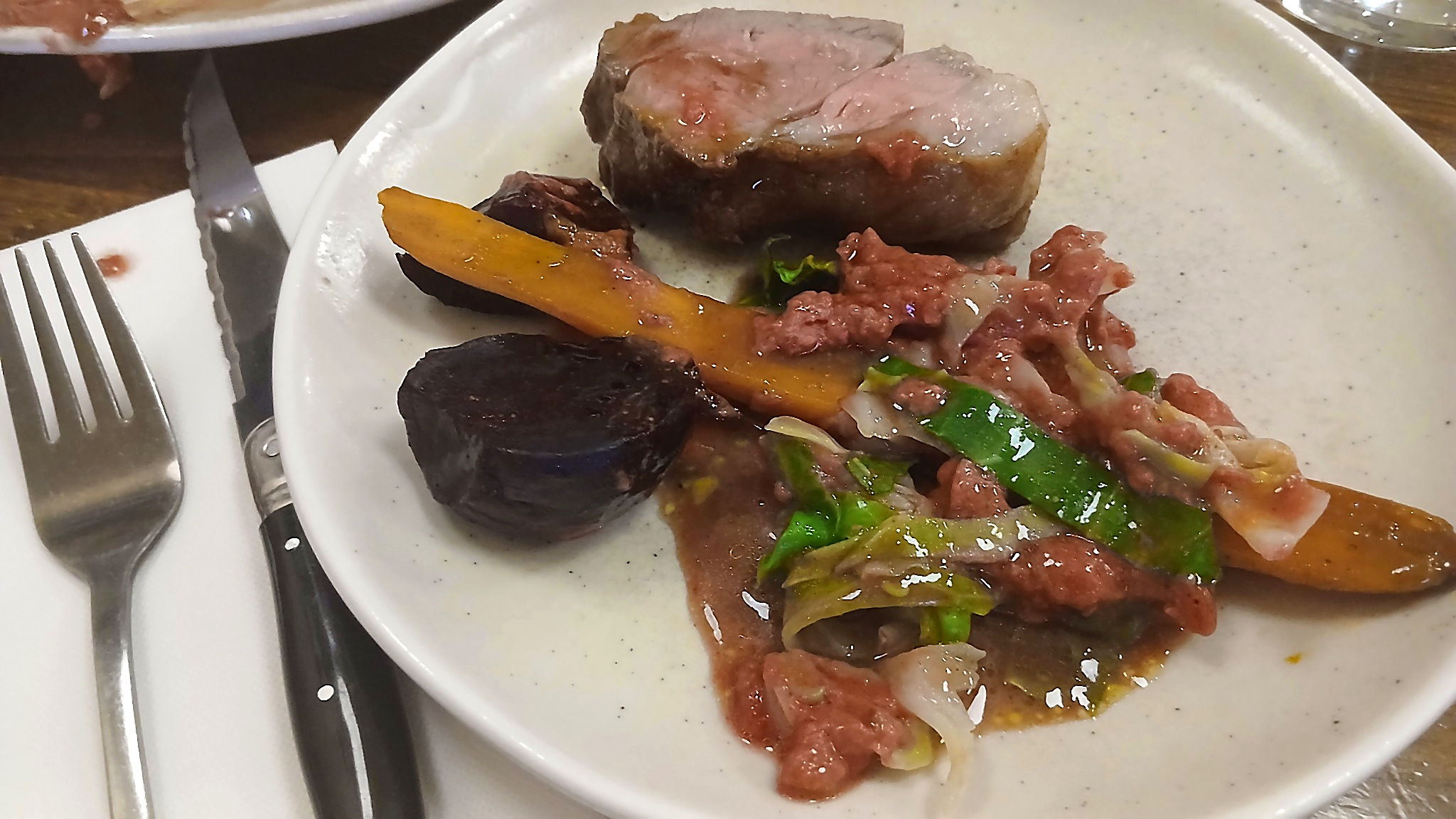 pan-roasted lamb rump
