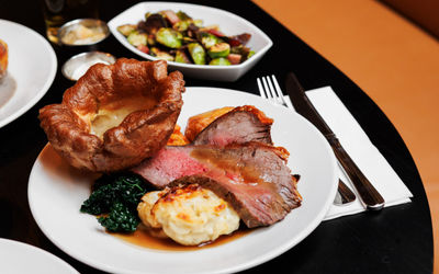 close up shot of Sunday Roast at North Star