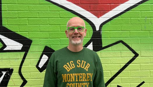 Nick Harvey, founder of local Restaurant Guide - Restaurants Brighton. Location - Brighton Open Market in Brighton