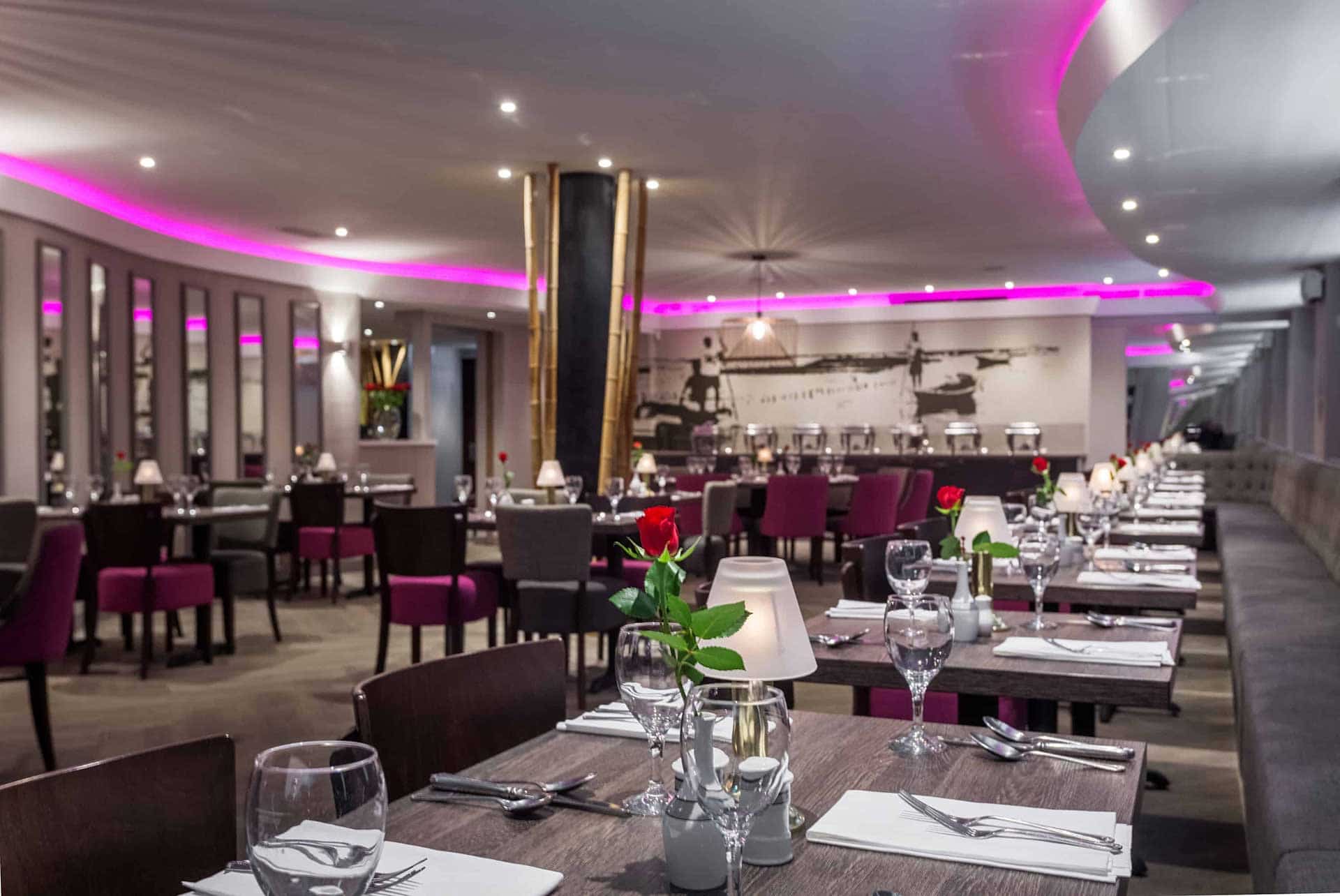 the refurbished interior of the Bali Brasserie